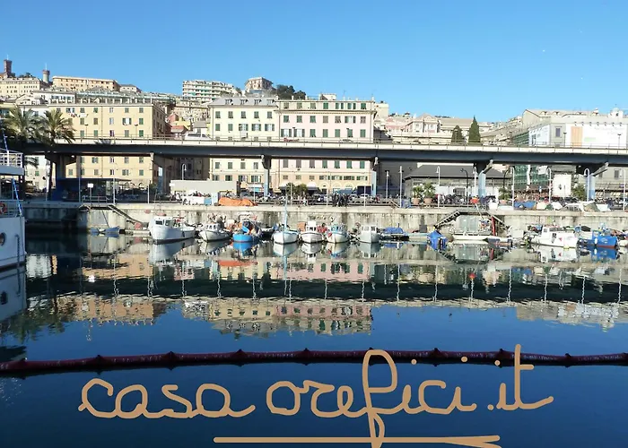 公寓 Casa Orefici, 4 In Front Of Aquarium! 热那亚
